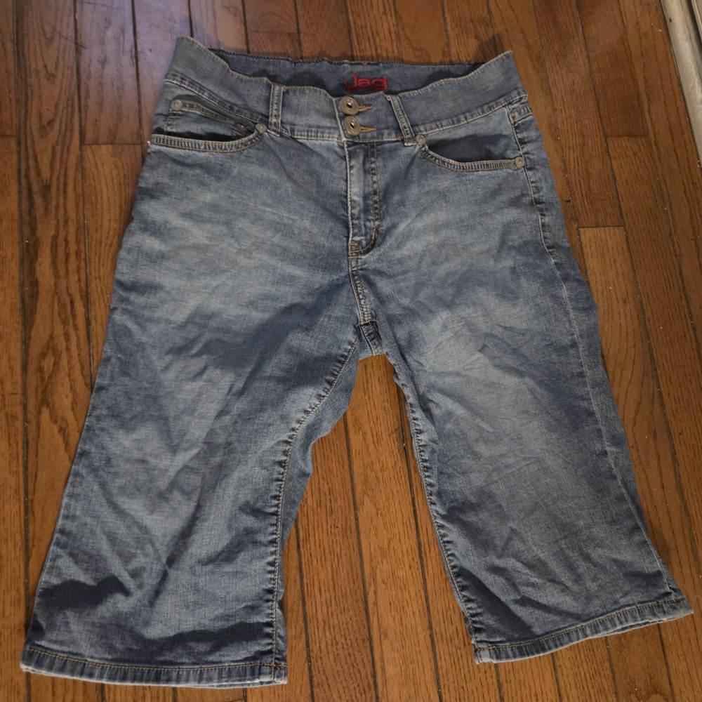 Jag Jeans Women's Blue Wide Leg Capri/Jorts